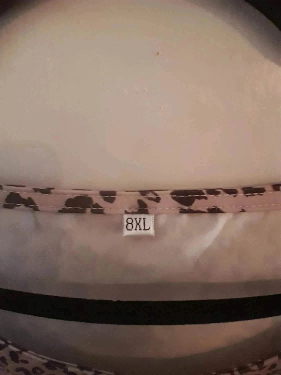 Top bege estampado, tamanho 7XL, estilo Boêmia – photo 4